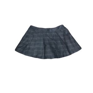 Streetwear Society Charcoal Plaid Pleated Mini Skirt